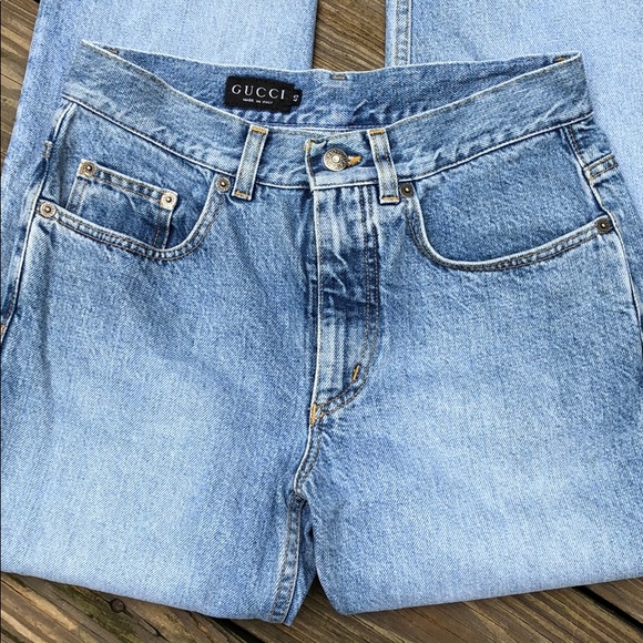 ⭐️HP🧜‍♀️ Gucci Vintage Mid Rise Jeans EUC Sz IT40 - Picture 3 of 8